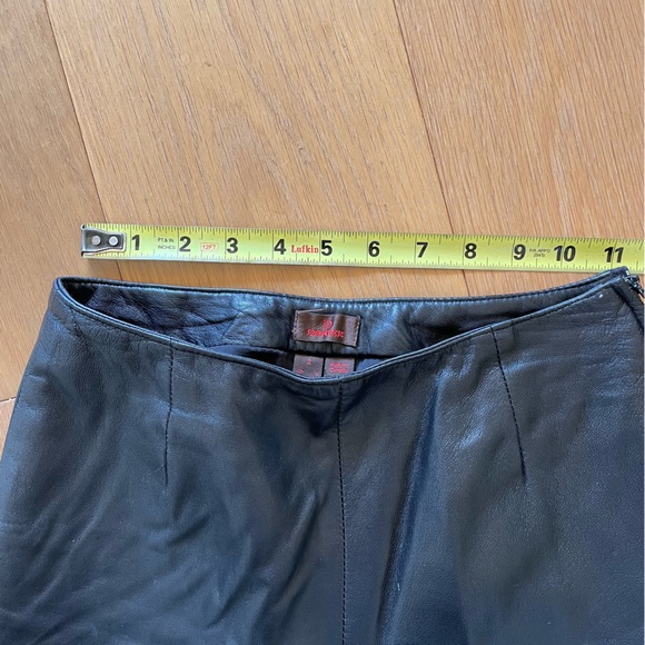 Black leather bootcut pants - Picture 5 of 7